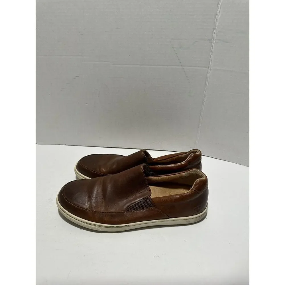 Born Aleksander Leather Loafers Mens Sz 10 M H58116 Brown Slip on‎ Shoes